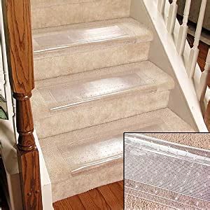 Cut a piece of padding to fit on each step. Clear Stair Treads Carpet Protectors Set of 2: Amazon.co ...