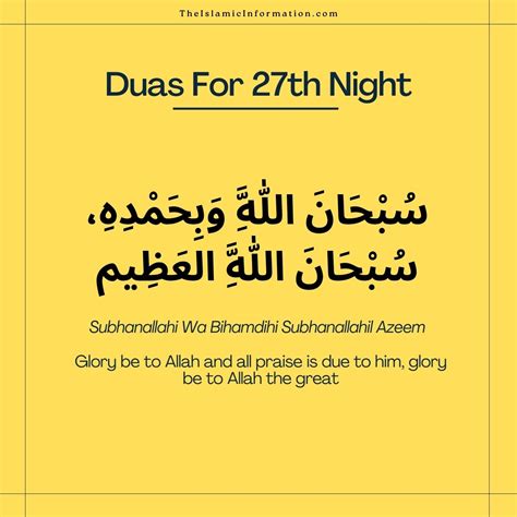 Laylatul Qadr Important Duas For 27th Night Of Ramadan