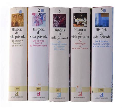 Lote 17 HISTÓRIA DA VIDA PRIVADA LIVROS 5 Vols Completo