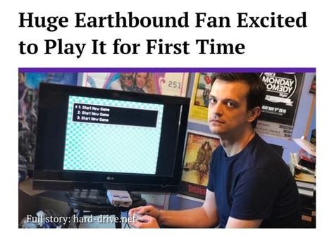 Huge Earthbound Fan Excited To Play It For First Time Ifunny