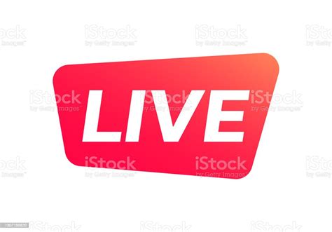 Live Stream Icon Or Button Online Broadcast Logo Vector Illustration