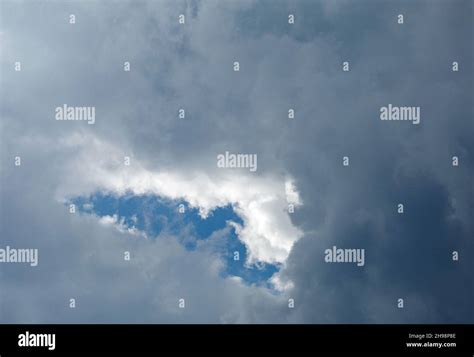 Dark Grey Clouds At Sky Stock Photo Alamy