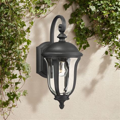 John Timberland Traditional Outdoor Wall Light Fixture Black 16 34