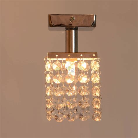 Tighten the screws with a screwdriver as needed to ensure the light fixture is secure and flush against the ceiling. crystal led flush mount ceiling lights dia 80mm for ...