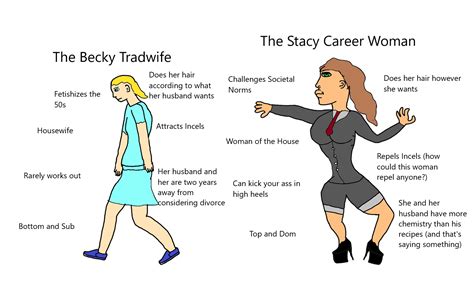 The Becky Tradwife Vs The Stacy Career Woman Rvirginvschad
