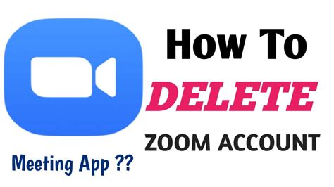 You can remove an account from the server in one of two ways. How to delete Zoom account in mobile - YouTube