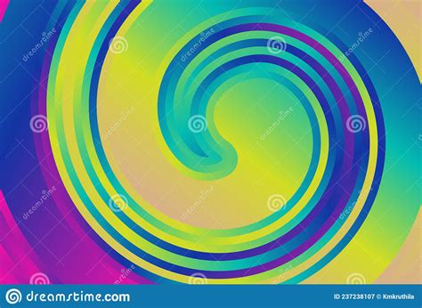 Abstract Pink Blue And Yellow Gradient Twirling Background Vector Art