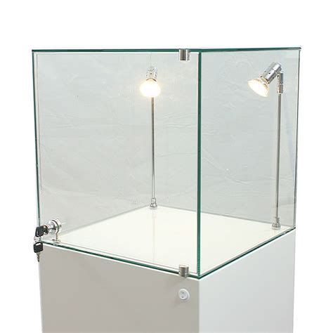 The cabinet is in a good and original condition. Glass_Display_Cabinet_UV_Bonded_by_Exhibition_Plinths ...