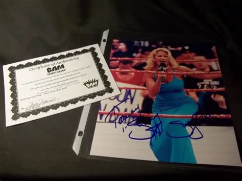 Wwf Wwe First Diva Sunny Tammy Lynn Sytch Signed 8x10 Photo Coa In Ring 24 95 Picclick