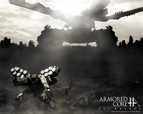 For answer is the sequel to armored core 4, and takes place about ten years later. Armored Core: For Answer