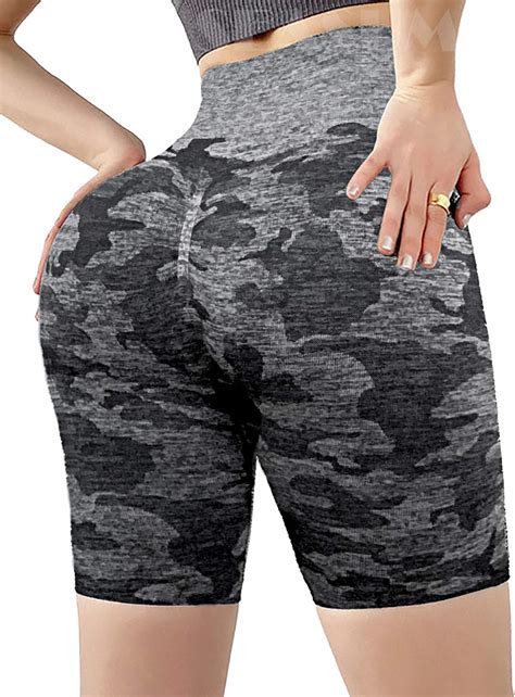 seasum womens seamless workout shorts high waist cycling yoga shorts tummy control fitness