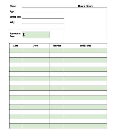 What do you know about yellowstone national park? Saving Money Worksheet for Kids (FREE Printable) - Adore Them