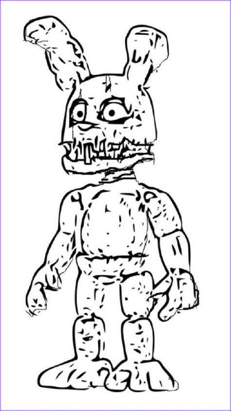 Nightmare Fred Bear Coloring Pages Coloring Pages