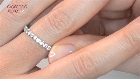 chloe 1ct diamond full eternity ring in platinum hg34 youtube