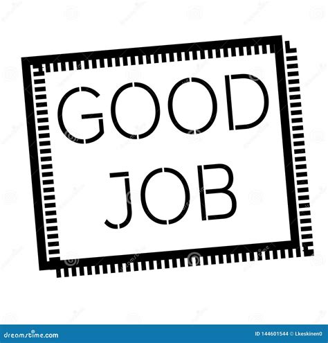 Good Job Stamp On White Stock Vector Illustration Of Isolated 144601544