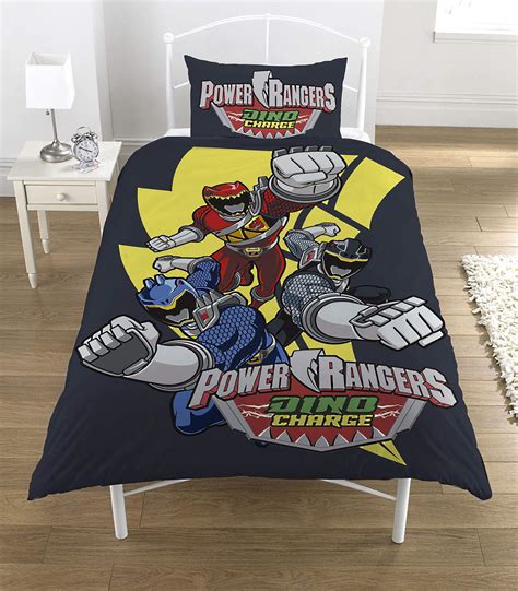 Power Rangers Dino Charge Single Panel Duvet Quilt Cover Set Kids Boys
