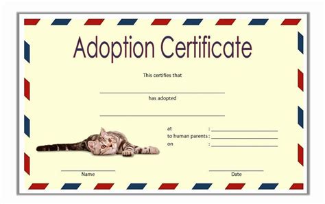 Call us today to learn more about adopting one of our lovable cats or dogs! √ 20 Adopt A Pet Certificate Template ™ | Dannybarrantes ...