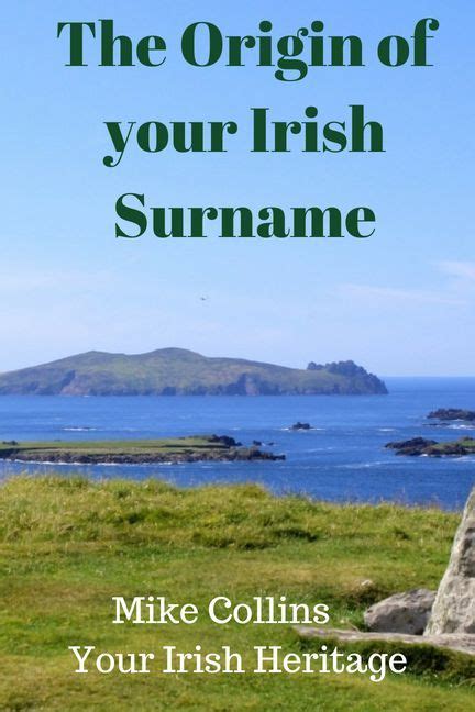 The Origin Of Your Irish Name Mike Collinss Youre Irish Heritage Book