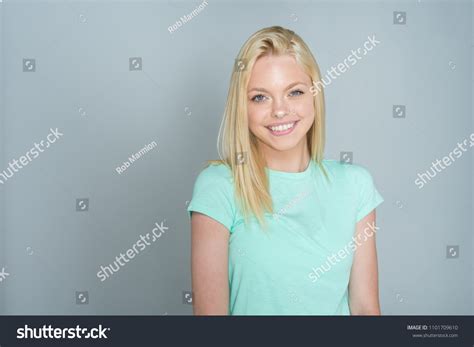 Caucasian Teen Girl Modeling Portrait Session Stock Photo 1101709610
