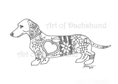Free download 37 best quality dachshund coloring pages at getdrawings. DoxZen #dachshund | Perro colorear, Dibujos de perros ...