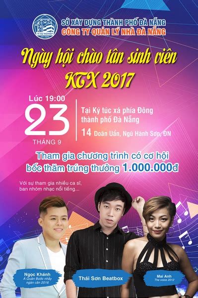 Khung Chương Trình Ngày Hội Chào Tân Sinh Viên 2017 Ký Túc Xá Sinh Viên Tp Đà Nẵng