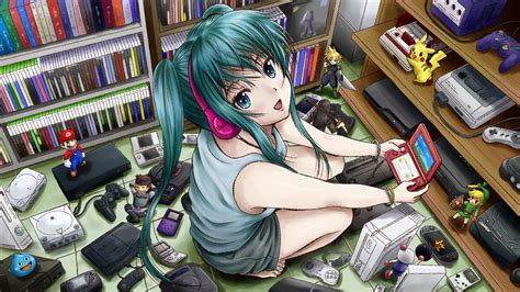 Free Download Anime Gamer Girl Wallpaper Hd 1920x1080