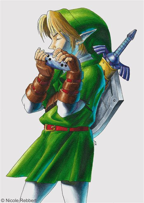 Link Ocarina Of Time By Quelchii On Deviantart