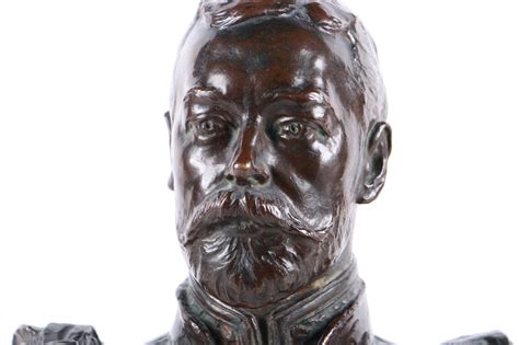 Elkington And Co London Bronze Bust Of King George V Cast After Sydney