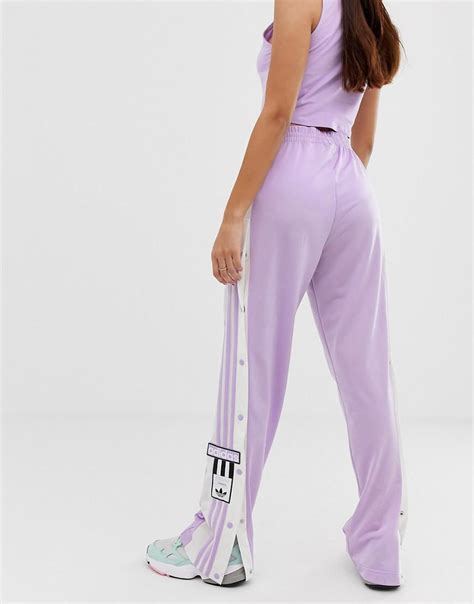 Lyst Adidas Originals Adicolor Adibreak Popper Pants In Purple In Purple