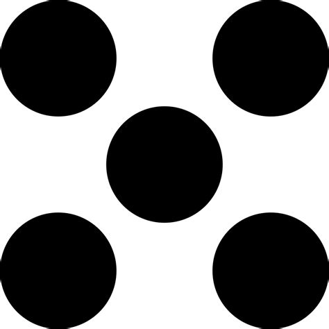 Five Dots Like A Dice Svg Png Icon Free Download 33286