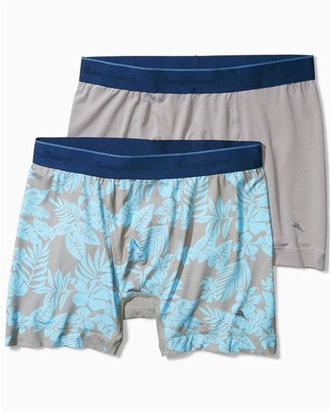 Tommy Bahama Synthetic Aloha Print And Solid Tech Underwear Pack In