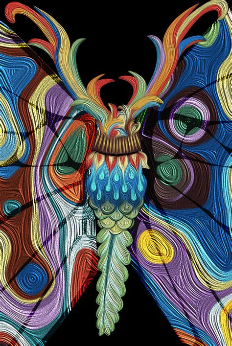 Psychedelic Butterfly On Behance