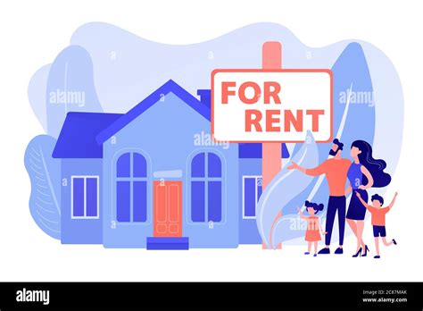 House For Rent Concept Vector Illustration Stock Vector Image And Art Alamy