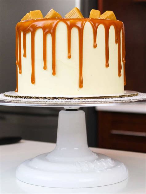 Caramel Drip Cake With Homemade Caramel Buttercream