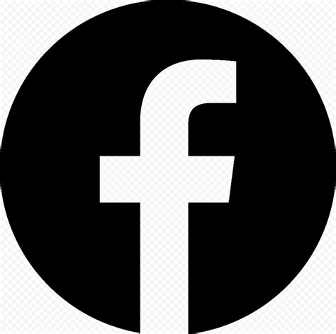 Round Black Facebook Fb Logo Icon Sign Citypng