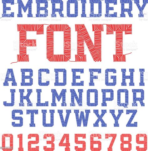 See more ideas about embroidery alphabet, . Embroidery Font Stock Illustration - Download Image Now - iStock