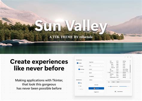 Sun Valley Ttk Theme Open Source Agenda