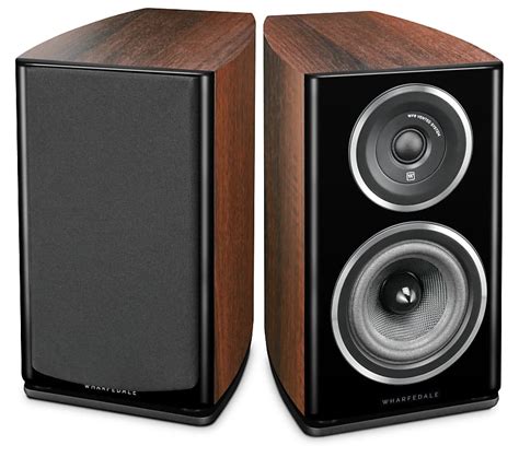 This mid century modern bookshelf features central shelving angled downward for book or magazine storage. Wharfedale Diamond 11.1 Bookshelf Speakers (Pair, Walnut ...