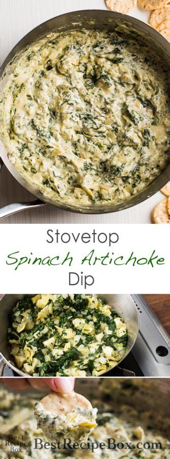 Spinach Artichoke Dip Recipe Easy Stove Top Best Recipe Box
