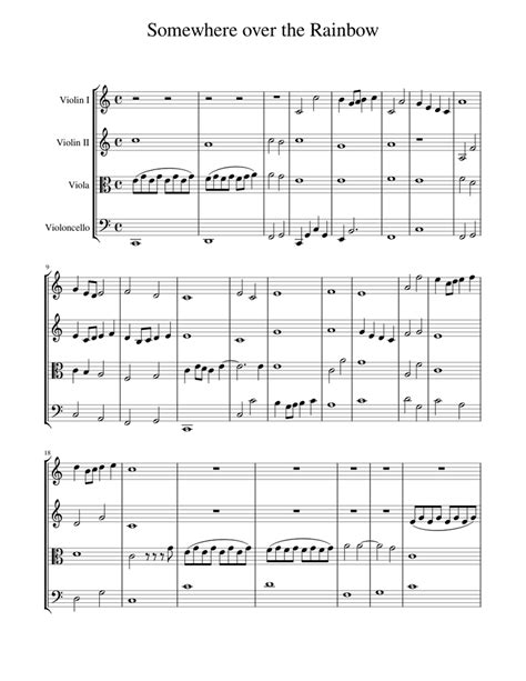 Hd listen to the rising sun senna bleach violin sheet. somewhere over the rainbow Sheet music for Violin, Cello ...