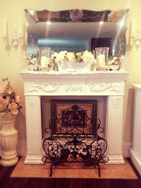 For this painted 'shabby chic' furniture project, i again headed down to oare manor in exmoor. Shabby chic fireplace mantle | Fireplace mantle decor