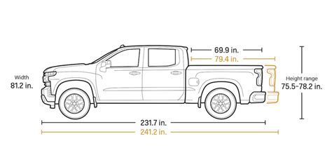 2021 Chevy Silverado 1500 Crew Cab Bed Size Diagram The Fast Lane Truck