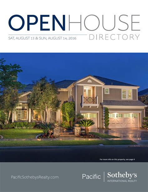 Pacific Sotheby S International Realty August Sothebys Open House Hot
