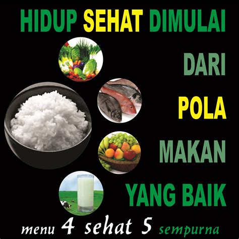 Mewarnai Gambar 4 Sehat 5 Sempurna