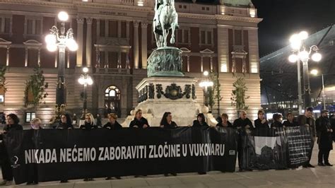 Serbian Activists Commemorate Vukovar Anniversary In Belgrade Balkan