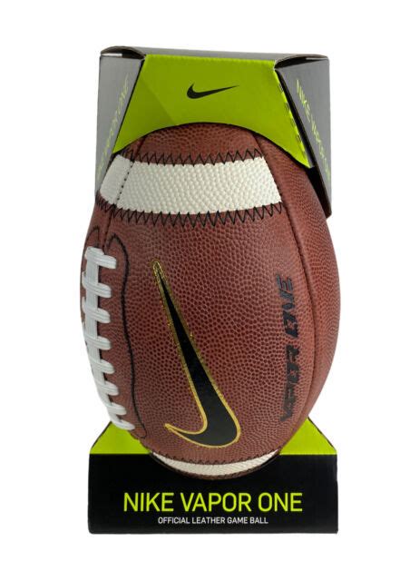 Nike Vapor One Official Leather Game Ball Football Nfhs Approved For
