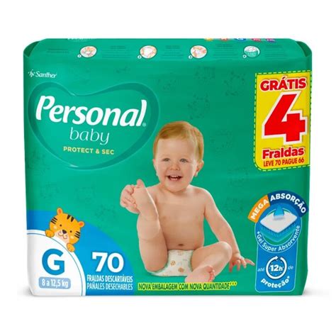 Fralda Personal Baby Protect E Sec G Leve Pague