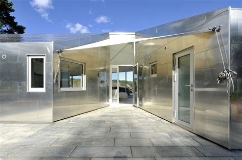 Diseño De Moderna Casa De Metal De Un Piso Más Planos