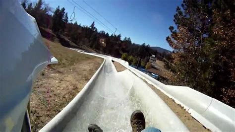Big Bear Alpine Slide Run Youtube