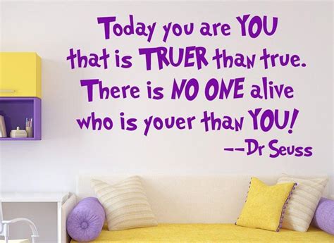 Dr Seuss Wall Sticker Today You Are You Dr Seuss Wall Art Wall